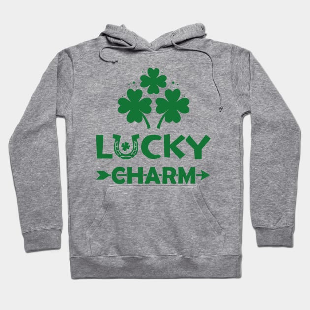 Lucky Charm Shamrock Clover Hoodie by RobertBowmanArt